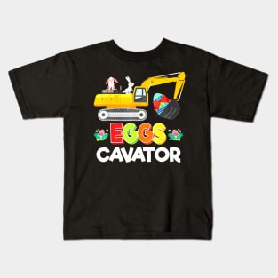 Easter Egg Hunt  For Kids Toddlers Eggs Cavator Kids T-Shirt